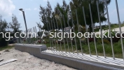 Aluminum 3D box up lettering area signage at pantai redang sekinchan selangor 3D EG BOX UP SIGNBOARD