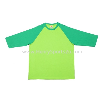 CT5613 Milo Green with Lime Green Oren Sport Cotton Round Neck Long Sleeve