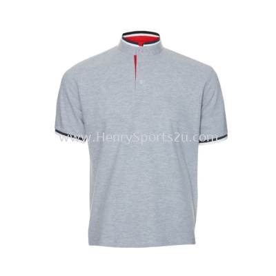 HC2309 Ash Grey Oren Sport Honeycomb Short Sleeve Polo Tee