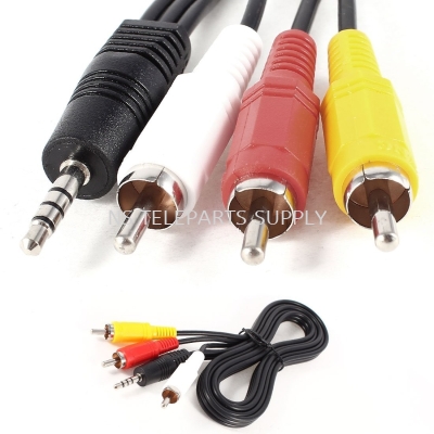 STEREO 3.5 (M) TO 3 RCA (M) - 1.2 METER