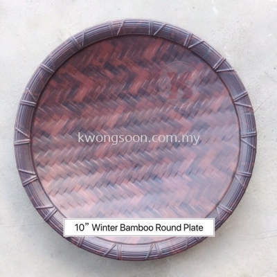 10 Winter Bamboo Round Plate Melamine Plate