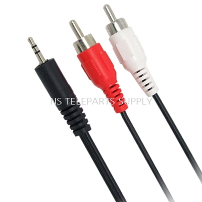 STEREO 3.5 (M) TO 2 RCA (M)
