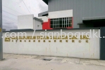 Gold suspension system malaysia sdn bhd 3D Eg box up lettering gate signage at jalan kapar klang  3D EG BOX UP SIGNBOARD