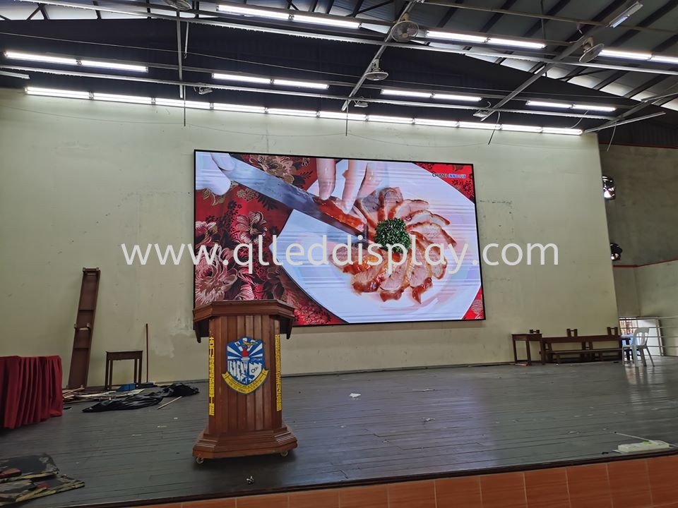 Primary School Stage Background LED TV Screen - SJKC Senai Primary School  Hall Stage Effect LED Display Screen Johor Bahru (JB), Malaysia  Manufacturer | Q & L LED Display Board Supply