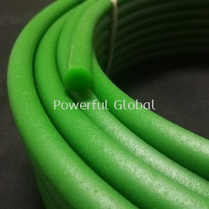 PU round belt polycord Green