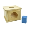 KIO003 Imbucare Box with Cube Infant & Toddler Mentessori Apparatus