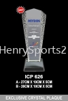 ICP 626 EXCLUSIVE CRYSTAL PLAQUE Crystal Plaque Souvenir Stand / Plaque Award Trophy, Medal & Plaque