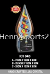 ICI 043 HAND CRAFTED LIULI CRYSTAL LuiLi Trophy Trophy Award Trophy, Medal & Plaque