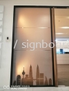 Frosted glass door sticker at bangsa Kuala Lumpur Frosted Sticker