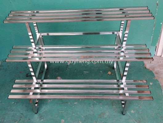 Stainless Steel 3 Tier Flower Rack ׸3㻨