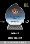 IMB 016 METAL INSPIRE PLAQUE Crystal Plaque Souvenir Stand / Plaque Award Trophy, Medal & Plaque