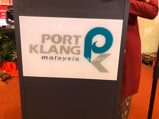 Port Klang Malaysia 3D Acrylic logo at port klang, selangor