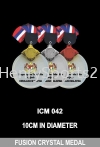 ICM 042 FUSION CRYSTAL MEADL Metal Medals Medals Award Trophy, Medal & Plaque