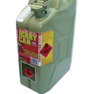 20 Litre Metal - Jerry Can Army Tough