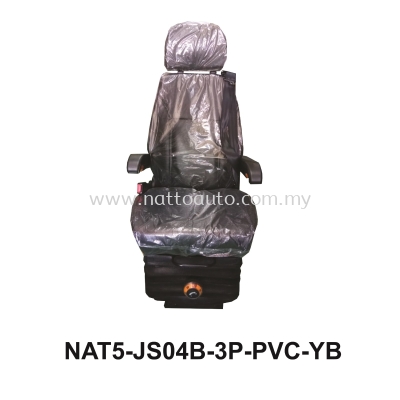 DRIVER SEAT JS04B 3POINT,PVC,COME WITH ARM sp