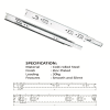 NJ3030 (0.9,0.9,0.9/45MM) FULL EXTENSION DRAWER SLIDE Drawer Slide