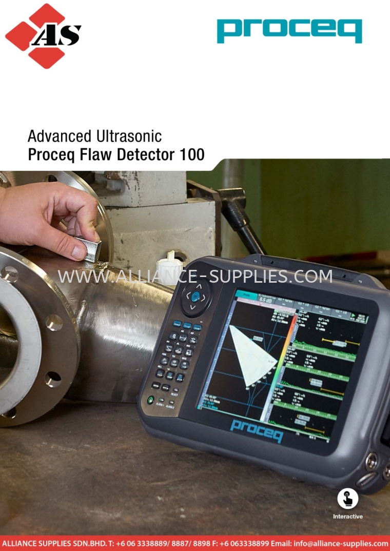 PROCEQ Flaw Detector 100 PA 16:16 PROCEQ Ultrasonic Flaw Detector PROCEQ