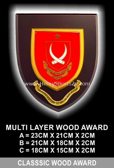 MULTI LAYER WOOD AWARD RED