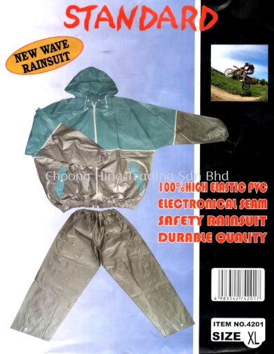 4201 HIGH ELASTIC PVC ELECTRONICAL SEAM SAFETY RAINSUIT