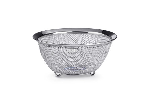 STAINLESS STEEL ROUND WIDE RIM STRAINER