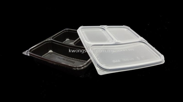 Plastic Bento Box Take Away 3 / 4 / 5 Compartment Wholesale
