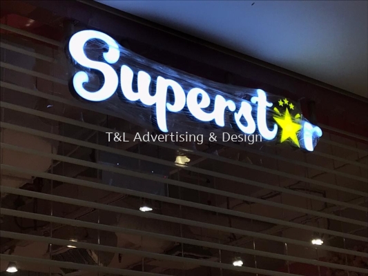 Superstar 3D LED box up Front lit