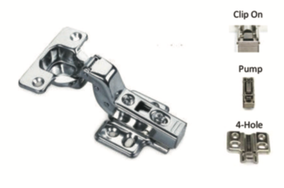 17MM SUS304 GRADE AIR PRESSURE CONCEAL HINGE CLIP ON-4 HOLE