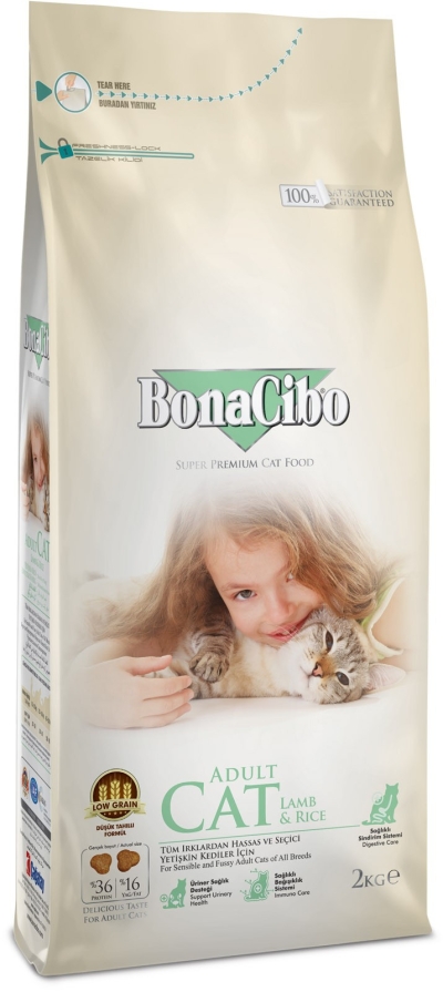 BonaCibo Adult Cat Lamb & Rice