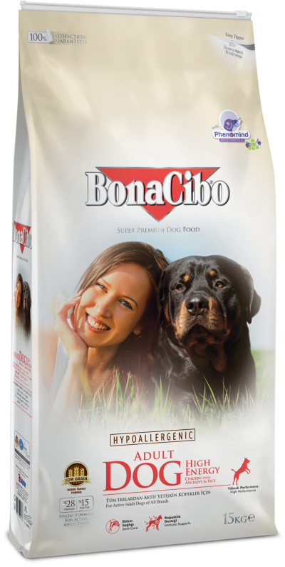 BonaCibo Adult Dog High Energy Chicken 15kg