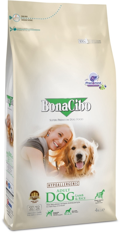 BonaCibo Adult Dog Lamb & Rice 4kg