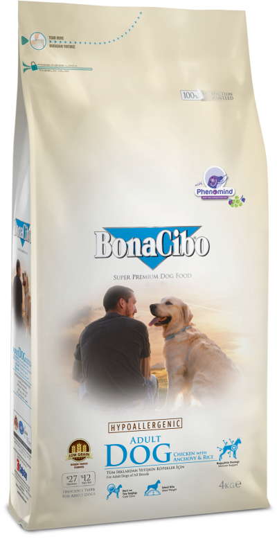 BonaCibo Adult Dog Chicken With Anchovy & Rice 4kg