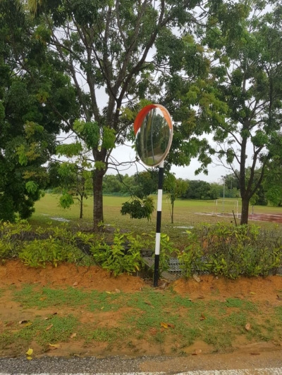 s/steel convex mirror