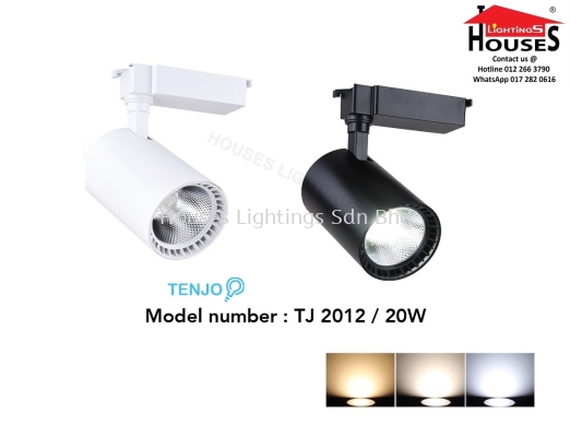 TENJO 2012 20W BK WH (DL CW WW) TRACK LIGHT