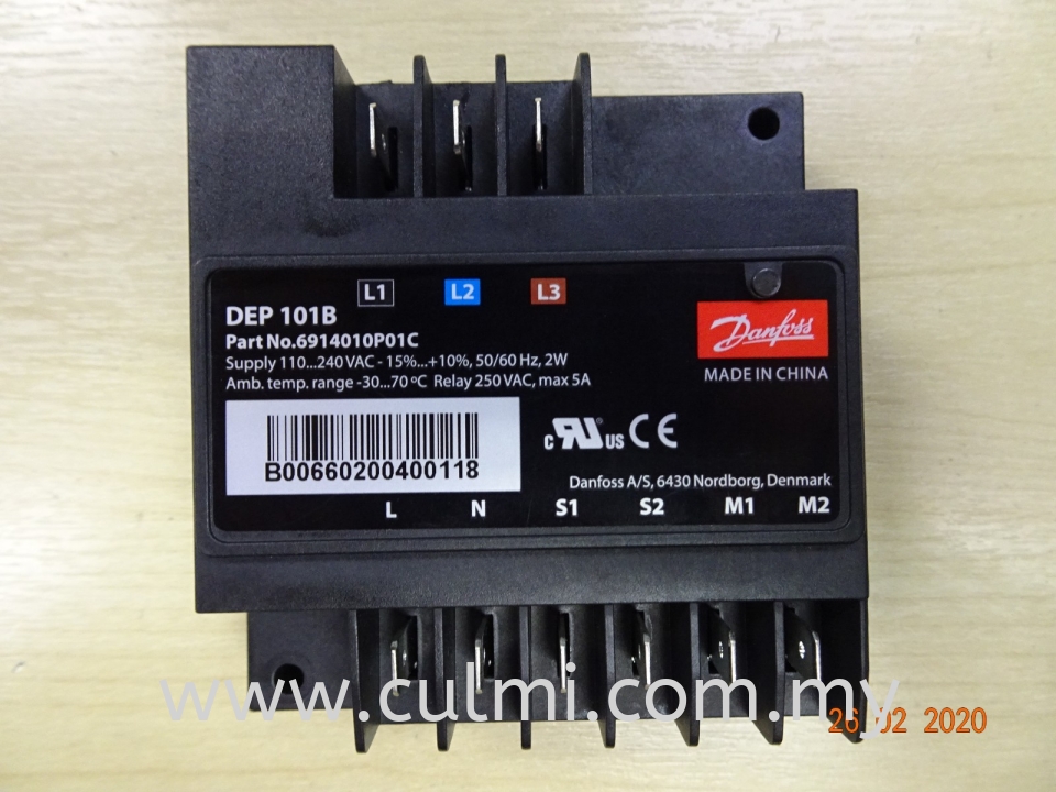 DANFOSS DEP 101B MOTOR PROTECTOR (AC 50/60HZ 110-240V AMB. TEMP.-30..+60ˇăC (P/N:6914010P01C)