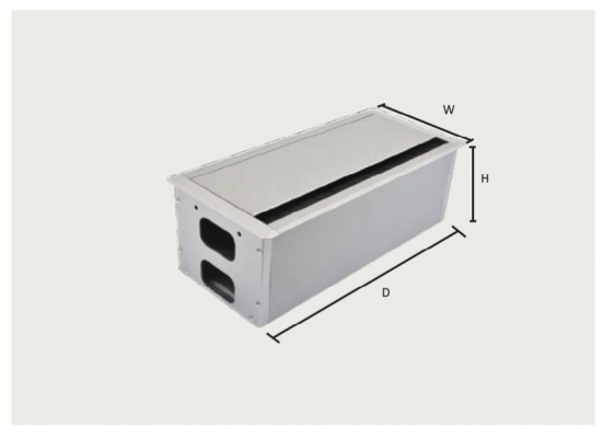 ALUMINIUM RECTANGLE WIRE COVER WITH HOLE