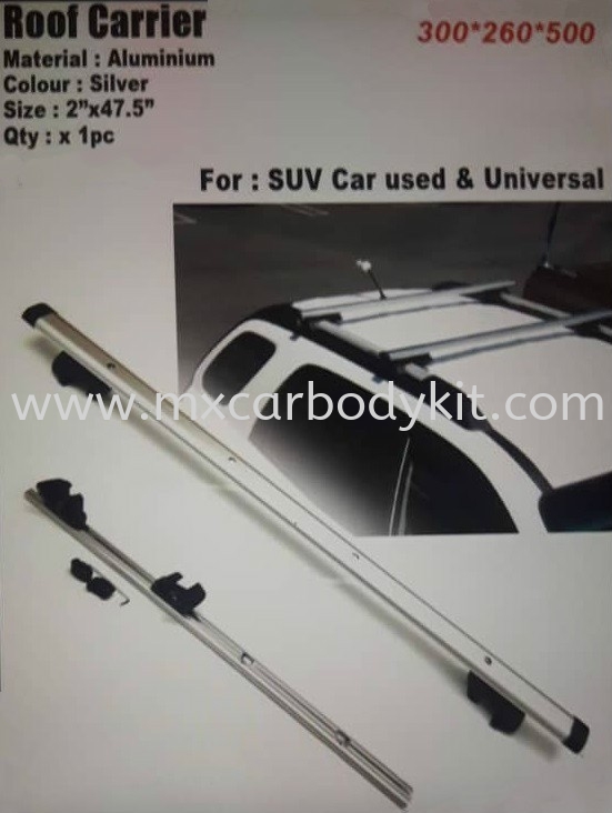 ROOF CARRIER BAR ALUMINIUM UNIVERSAL  ROOF CARRIER BAR  ACCESSORIES AND AUTO PARTS