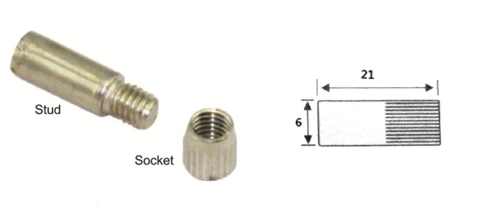 #154 1/4" STUD & SOCKET