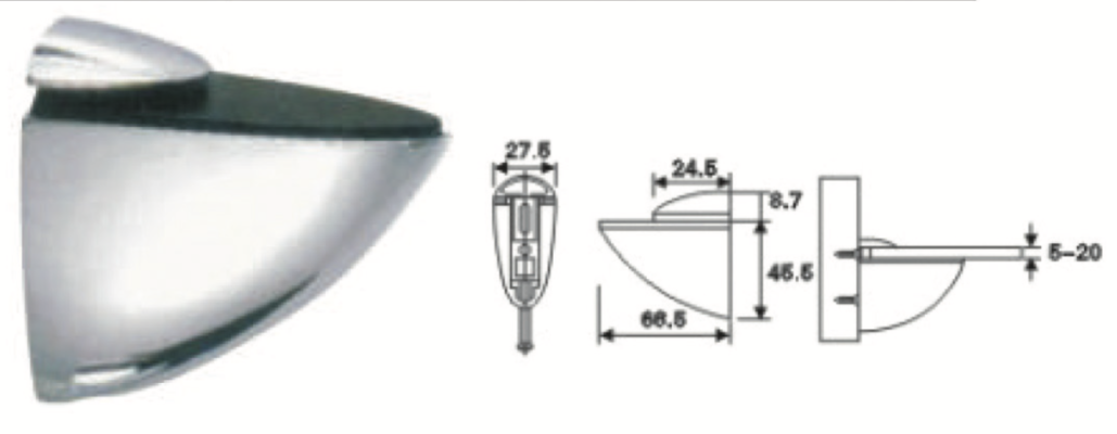 SHELF-GRIP BRACKET (S) - ROUND