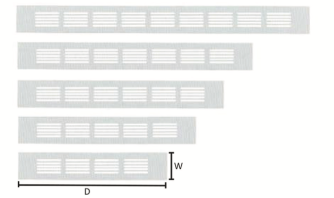 ALUMINIUM VENTILATION COVER - 5 HOLE