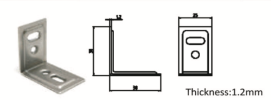 STAINLESS STEEL L BRACKET 25 X 38MM Interior Fitting & Bracket