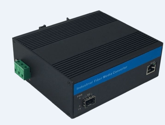 SFP Slot Based Gigabit Ethernet Industrial Grade Fiber Media Converter