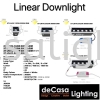 Linear Downlight / Eyeball XT-LN-RC Recessed Eyeball - Led Build In Type EYEBALL 