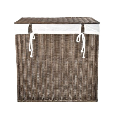 Rattan Rectangular w. Linen (MOQ 6 pcs)