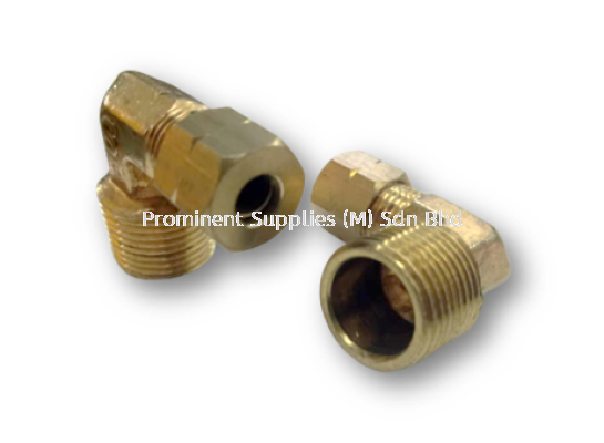 169 - BRASS MALE CONNECTOR ELBOW