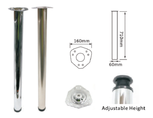 SW1012 DIA60MM 29-1/2" TABLE LEG