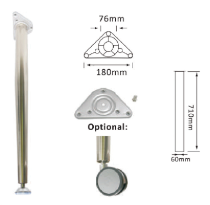 SW1013 29-1/2" TABLE LEG (BSN)