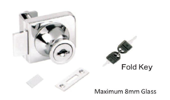 #L407 SINGLE GLASS LOCK