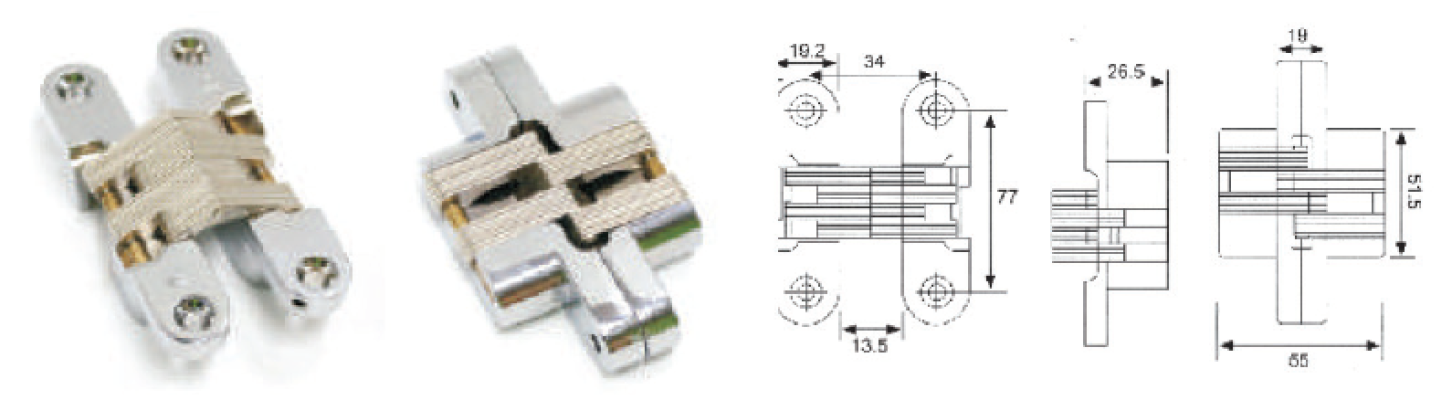 3/4" INVISIBLE HINGE