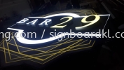 Bar 29 3D LED box up signboard at bukit jalil Kuala Lumpur 3D LED SIGNAGE