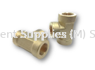 80 - BRASS FEMALE TEE 80 - Female Tee Brass Fitting Push In Fitting / Brass Fitting / Ouick Coupler